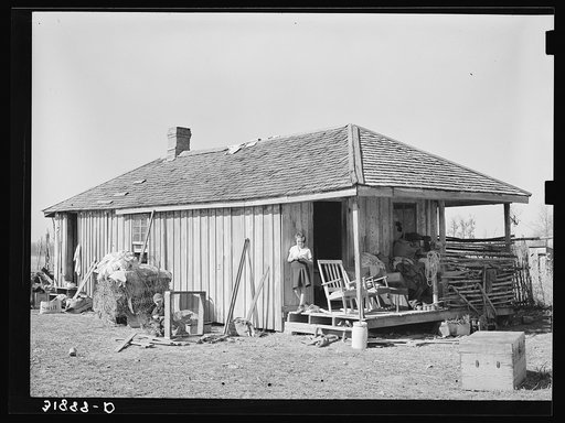 House occupied temporarily by FSA (Farm Security Administration) client who moved from western part of state to Transylvania Project. Louisiana