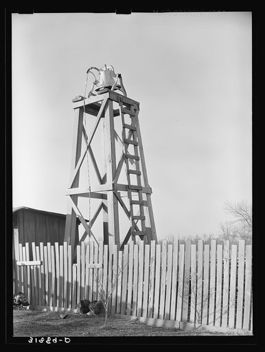 Bell on old plantation near Chicot, Arkansas