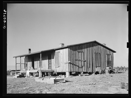 Children of the Scarbroughs in front of farm home. Laurel, Mississippi