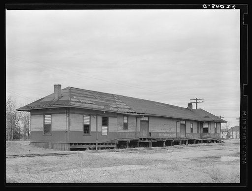 Railroad station. Mound Bayou, Mississippi