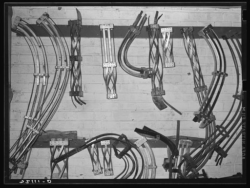 Spare parts used in grapefruit juice canning plant. Weslaco, Texas