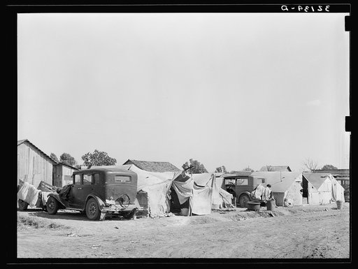 Untitled photo, possibly related to: Migrant camp, Weslaco, Texas. Local employment men say that there was no need for migrant labor to handle the citrus and vegetable crops in the valley, the local supply of labor being ample for this purpose. Most of the local labor is Mexican and the labor contra