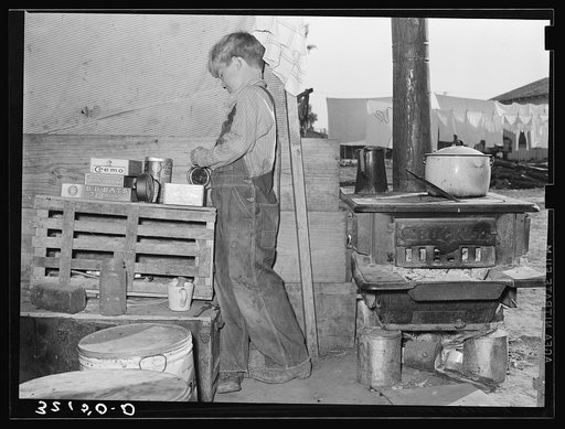 Son of former labor contractor, now a migrant worker. Weslaco, Texas