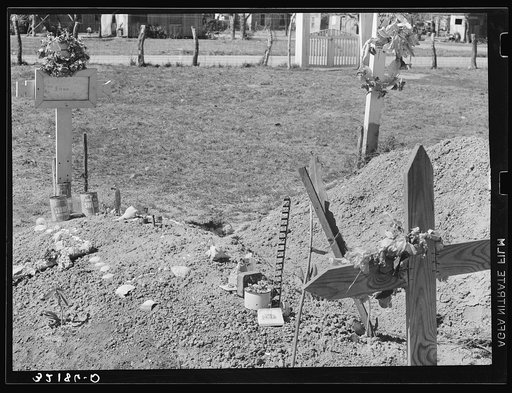 Mexican grave. Raymondville, Texas