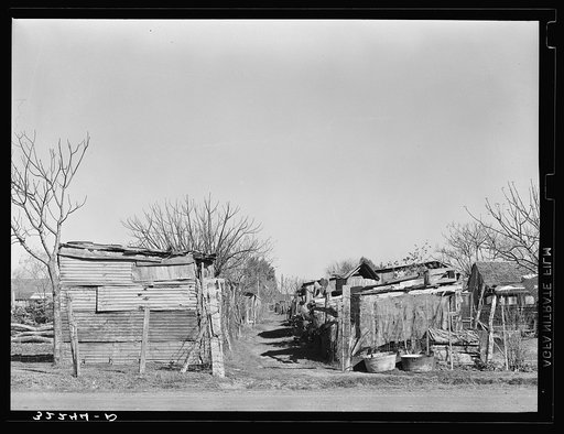 Alley in Mexican district. Robstown, Texas