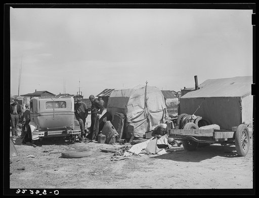 Migrant workers' camp. Shantytown, Corpus Christi, Texas