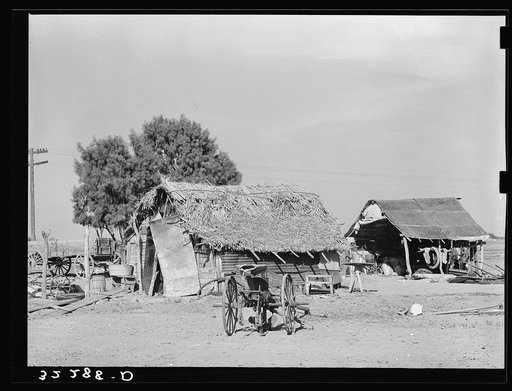 Edinburg (vicinity), Texas. Farmstead of a small Mexican farmer