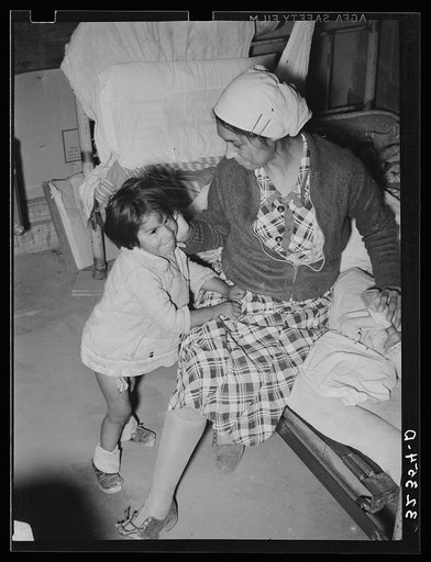 Untitled photo, possibly related to: Mexican woman and child. Crystal City, Texas