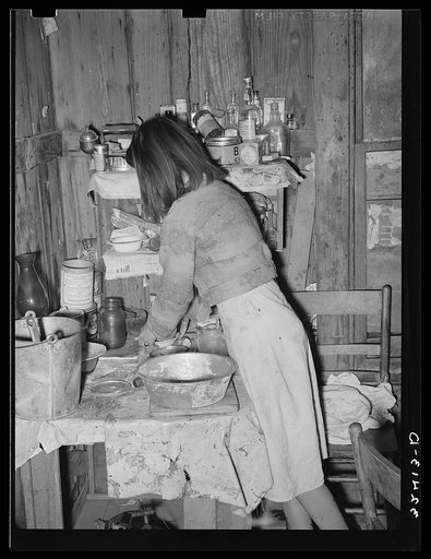 Untitled photo, possibly related to: Mexican girl. Crystal City, Texas