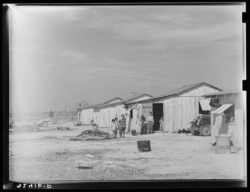 Houses of Mexican day laborers. Crystal City, Texas