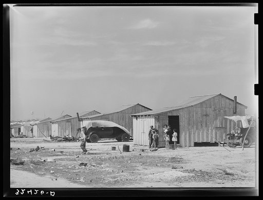 Houses of Mexican day laborers. Crystal City, Texas