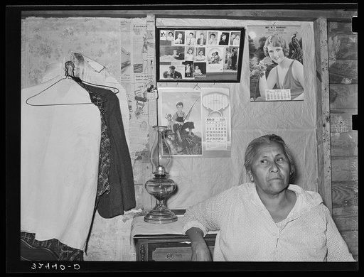 Mexican woman in her home. San Antonio, Texas