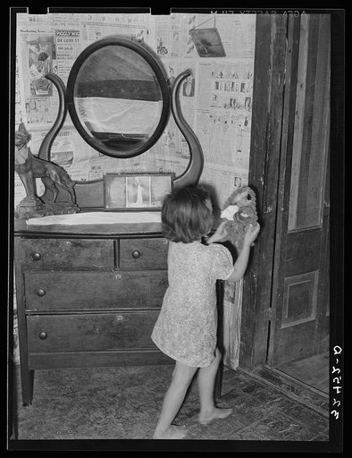 Untitled photo, possibly related to: Bureau and decorations in Mexican house. San Antonio, Texas