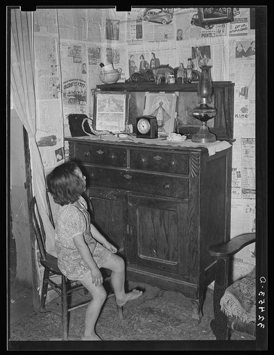 Bureau and decorations in Mexican house. San Antonio, Texas