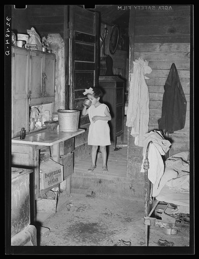 Interior of Mexican home. San Antonio, Texas