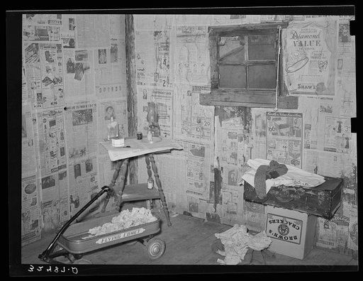 Corner of living room. Mexican house, San Antonio, Texas