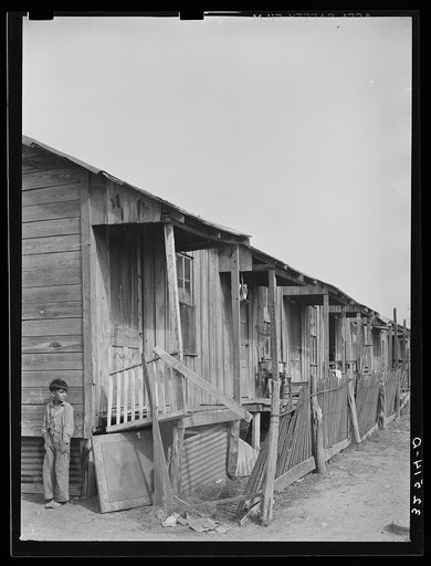 Row of houses. Mexican section of San Antonio, Texas