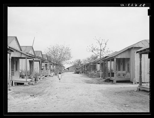 Row of houses. Mexican quarter, San Antonio, Texas