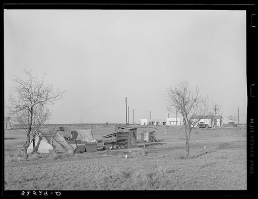 Untitled photo, possibly related to: Camp of Mexican laborers working in and around El Indio, Texas. El Indio is a real estate development, rural and urban