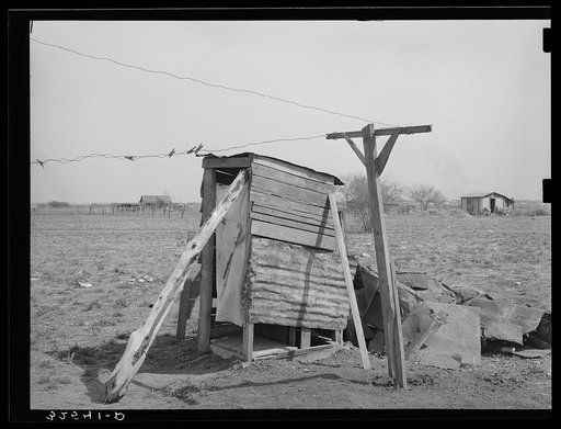 Privy on outskirts of town. San Antonio, Texas