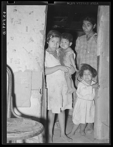 Mexican mother and children. San Antonio, Texas