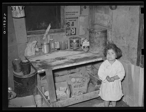 Corner of kitchen. Mexican house, San Antonio, Texas
