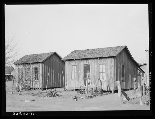 Mexican houses. Crystal City, Texas