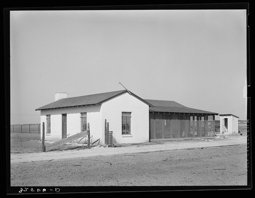 House of pioneer Mr. Ernest Milton. El Indio, Texas