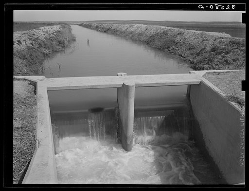 Irrigation ditch near Eagle Pass, Texas