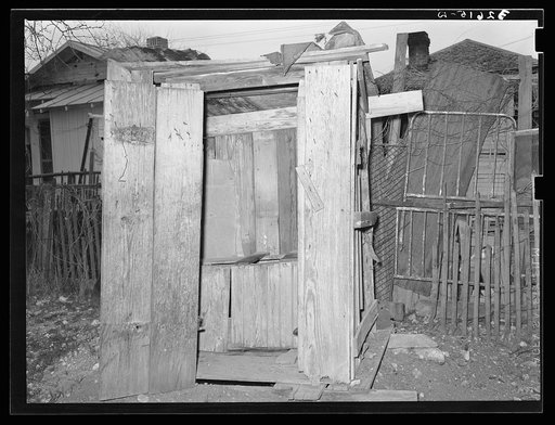 Privy and corral. Mexican section, San Antonio, Texas