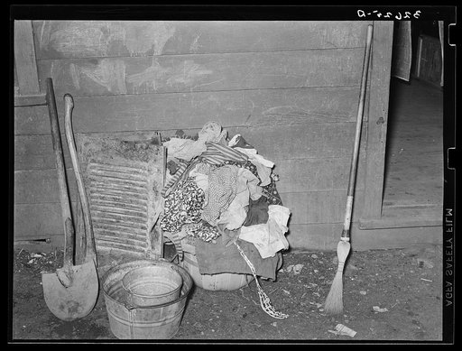 Laundry and household and garden tools. Mexican section, San Antonio, Texas