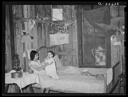 Interior of Mexican home. San Antonio, Texas