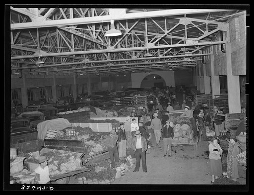 Untitled photo, possibly related to: Interior of vegetable and fruit market. San Antonio, Texas