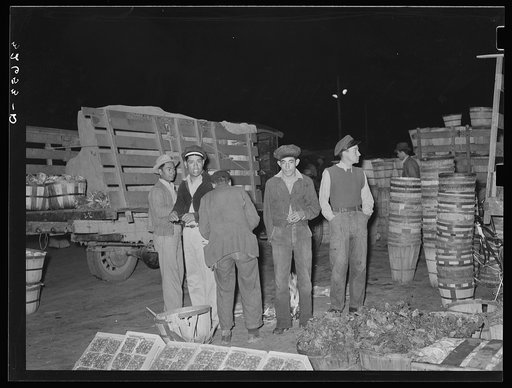 Untitled photo, possibly related to: Early morning vegetable market. San Antonio, Texas