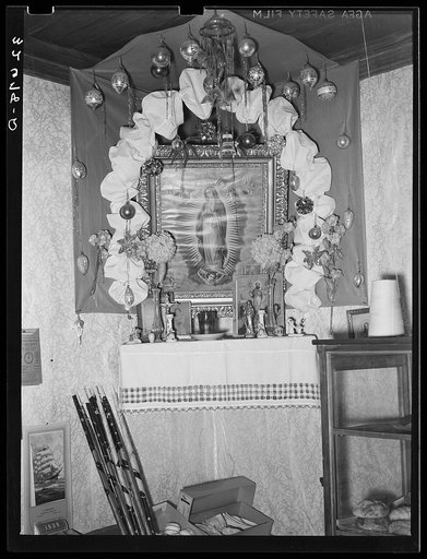 Shrine of Mexican house. San Antonio, Texas