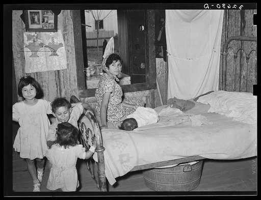 Interior of Mexican house. San Antonio, Texas