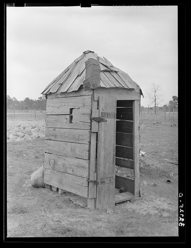 Privy of Negro sharecropper near Marshall, Texas