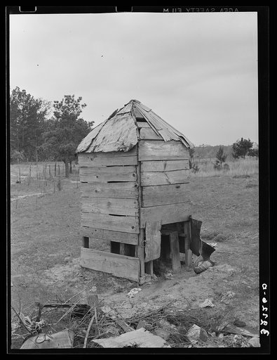 Privy of Negro sharecropper near Marshall, Texas
