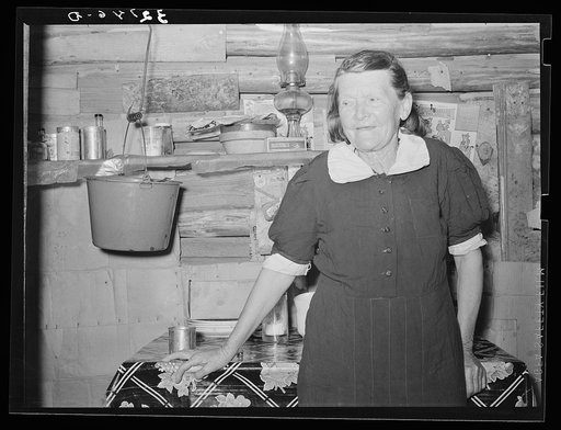 Wife of old farmer living near Marshall, Texas