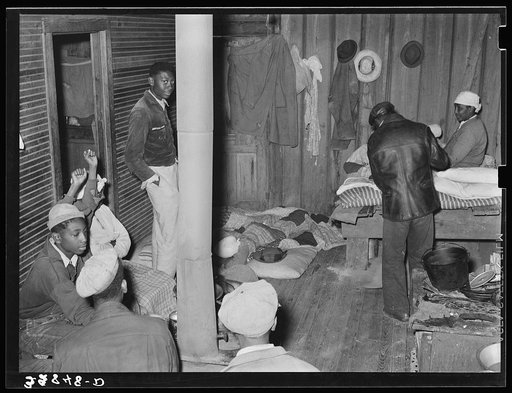 Untitled photo, possibly related to: Scene in quarters of Negro berry pickers near Independence, Louisiana