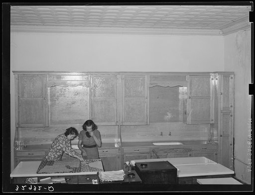 Untitled photo, possibly related to: Domestic science class. High school, San Augustine, Texas