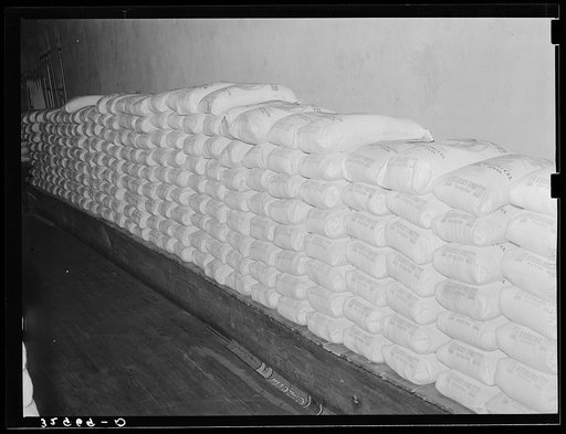 Flour in grocery store. San Augustine, Texas