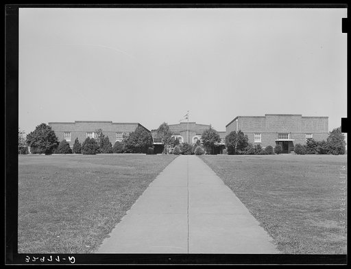 Untitled photo, possibly related to: High school. San Augustine, Texas