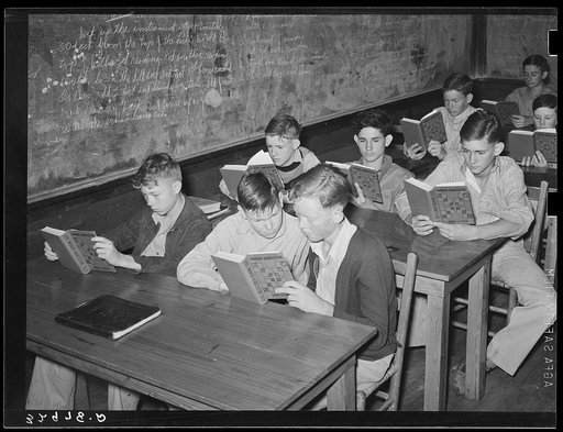 Students in agricultural class. High school, San Augustine, Texas