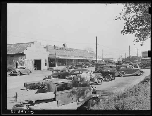 Street scene. San Augustine, Texas