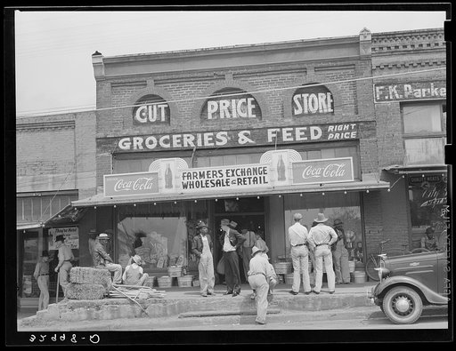 Street scene. San Augustine, Texas