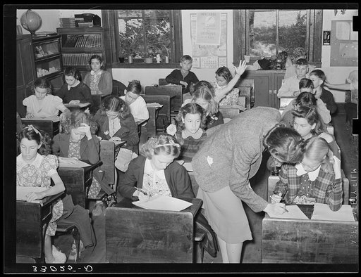 Schoolroom. Grade school, San Augustine, Texas
