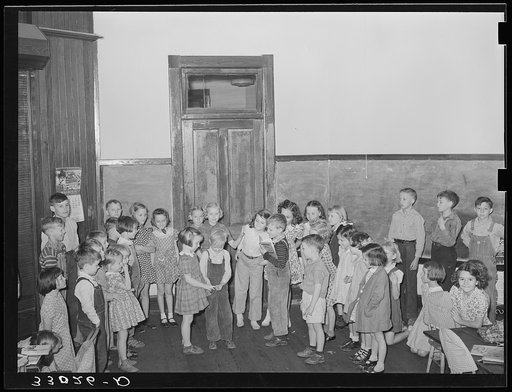 Practicing for school play. San Augustine, Texas