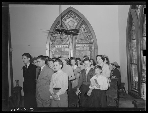 Choir in church. San Augustine, Texas