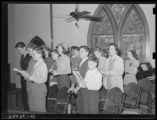 Church choir. San Augustine, Texas